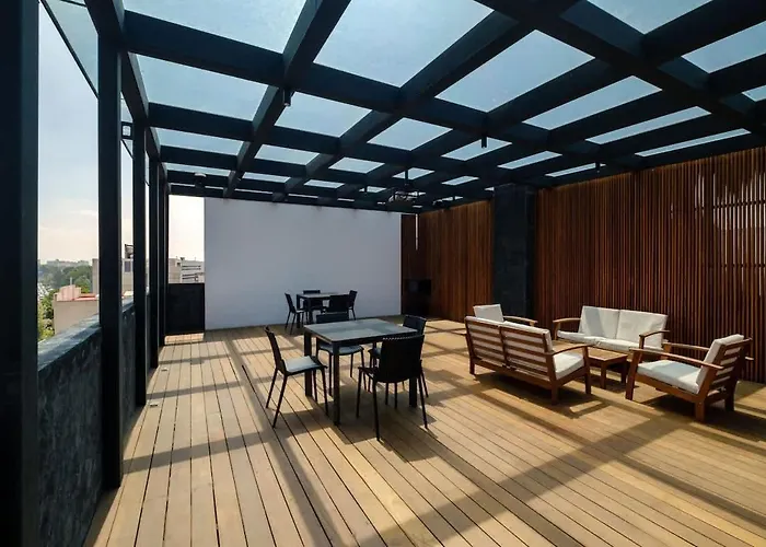 Roma Norte 2br Rooftop Cinema Gym & Grill Apartment *