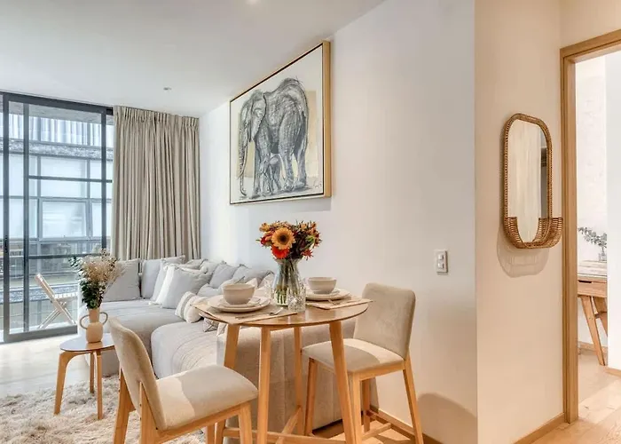 Roma Norte 2br Rooftop Cinema Gym & Grill Apartment