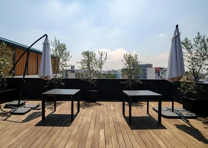 Roma Norte 2br Rooftop Cinema Gym & Grill Apartment *
