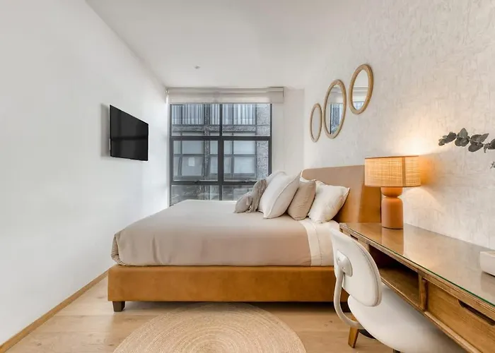 Roma Norte 2br Rooftop Cinema Gym & Grill Apartment