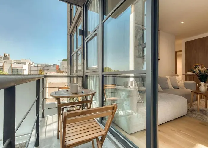 Roma Norte 2br Rooftop Cinema Gym & Grill