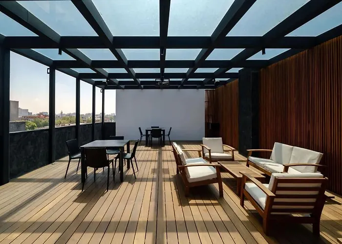 Roma Norte 2br Rooftop Cinema Gym & Grill Apartment Mexico City
