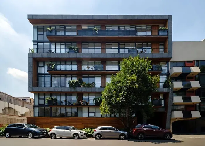 Apartment Roma Norte 2br Rooftop Cinema Gym & Grill Mexico City